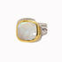 Art Deco Ring in Silver Gold & various gemstones